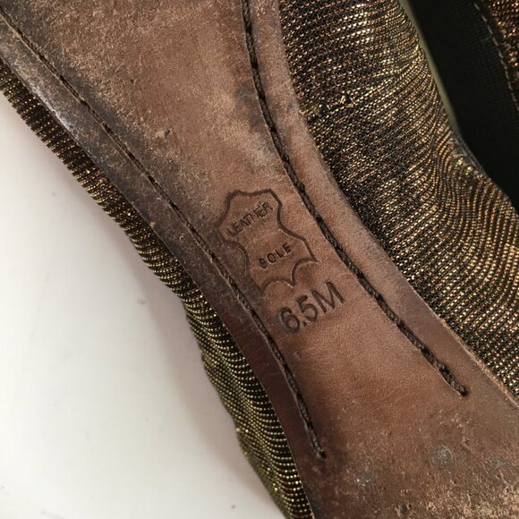 Tory Burch Caroline 2 Ballet Flats in Bronze Leopard Size 6.5M - Picture 10 of 16